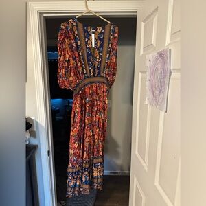 Baltic Born Multicolor Floral Long Sleeve Dress